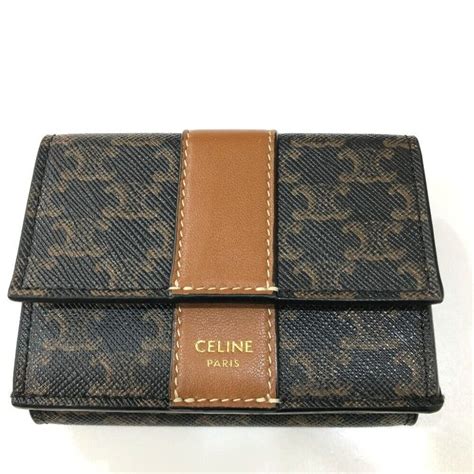 celine small tri fold wallet|CELINE Triomphe Small trifold Compact wallet Trifold wallet .